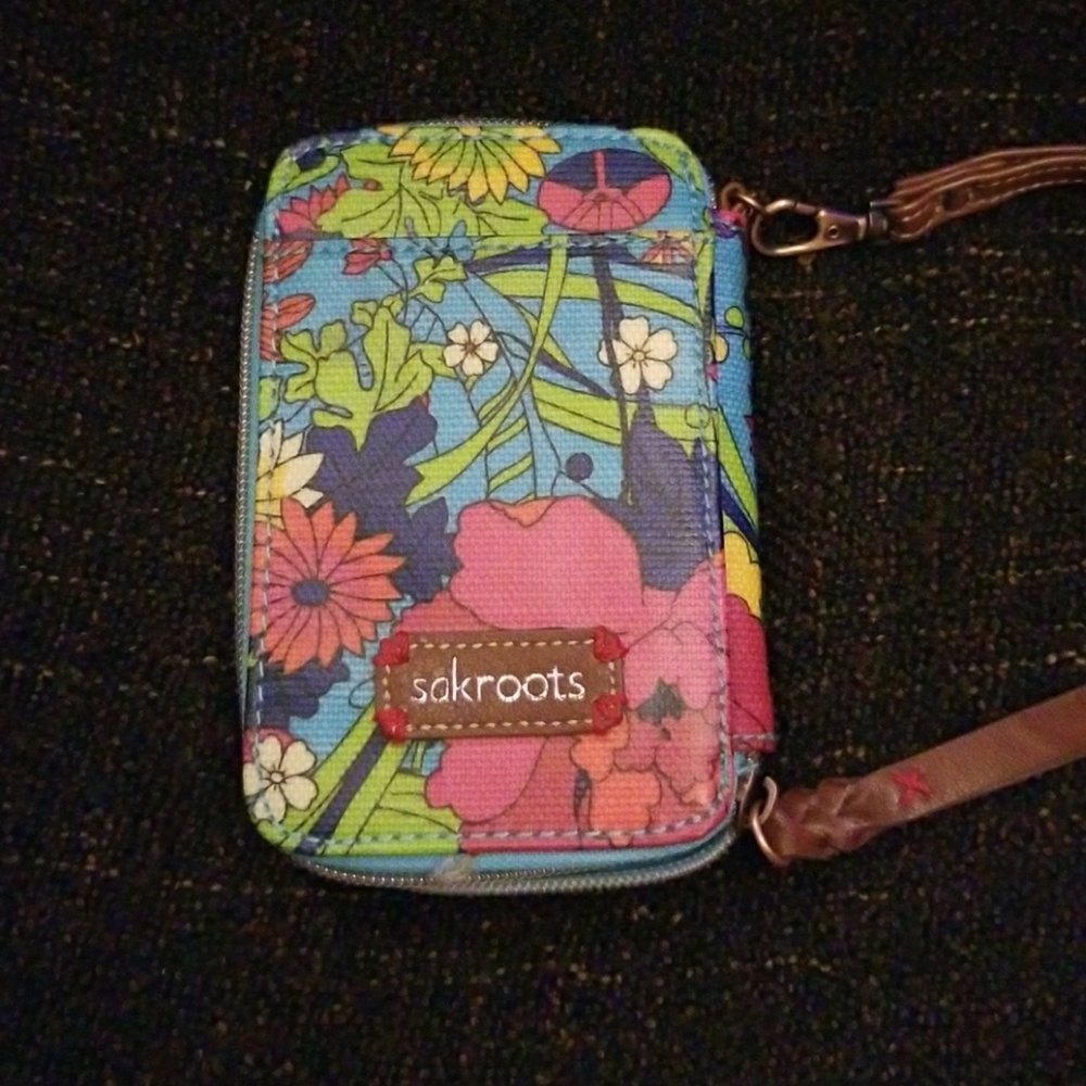 Sakroots Wristlet Floral Pattern